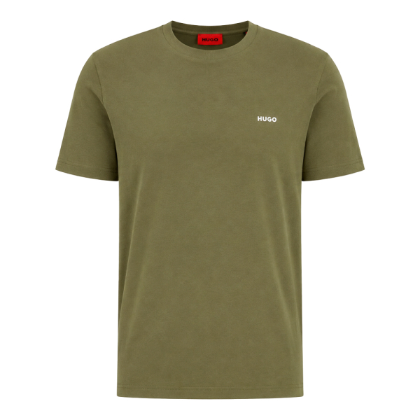 Hugo Boss T-shirts Vert - T-shirt en maille de coton avec logo imprim - L - Ref 36 €
